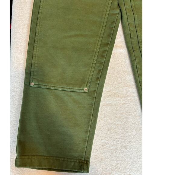 NWT UO BDG 100% Cotton Baggy Jogger SweatPant 4 Pockets High Waist XS Green - Picture 2 of 7